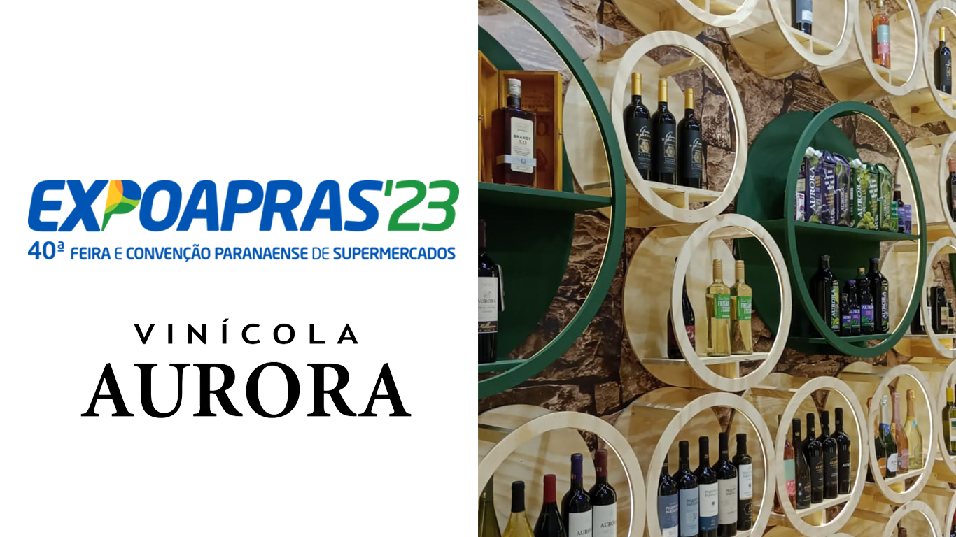Cooperativa Vinícola Aurora estreia em feira paranaense com novidades para setor supermercadista