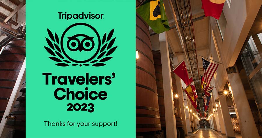 Cooperativa Vinícola Aurora é certificada com selo Traveller’s Choice do Tripadvisor