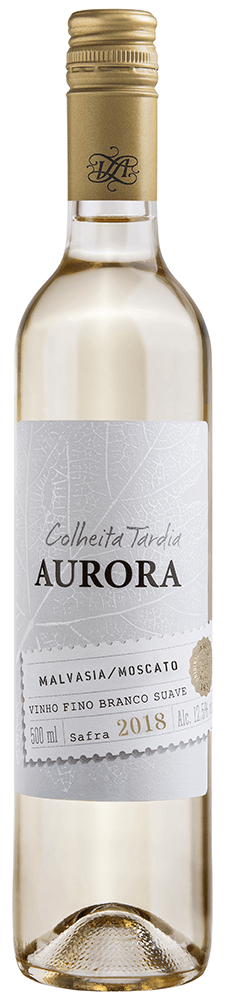 rótulo aurora colheita tardia branco ideal para harmonizar com queijo