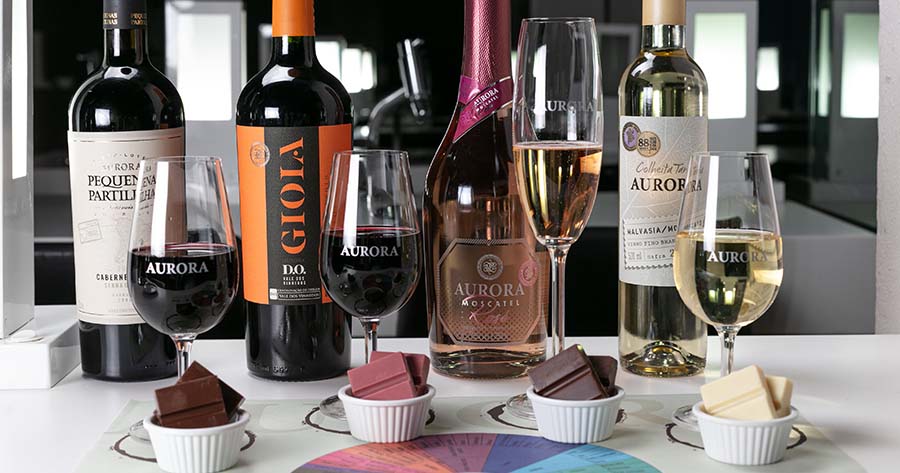 harmonização perfeita de chocolate com vinho