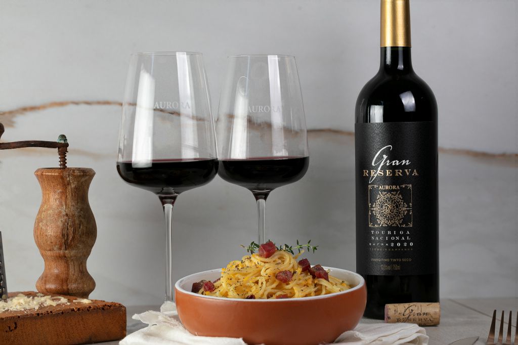 vinho com baixa acidez gran reserva touriga nacional da vinícola aurora