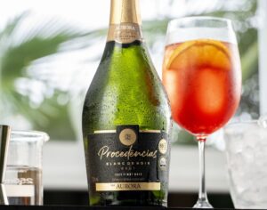 espumante aurora procedências brut usado para fazer drinks com frutas