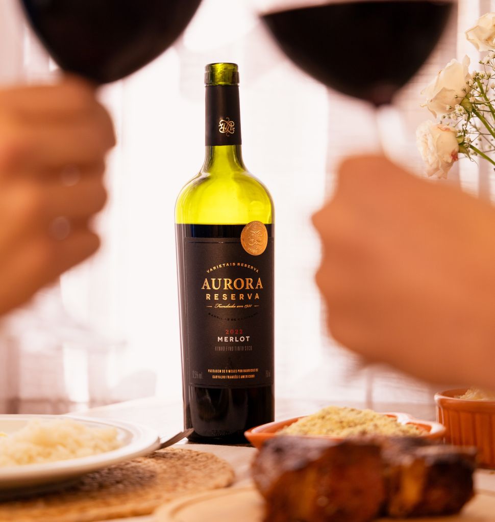 vinho tinto aurora reserva ideal para o dia dos namorados