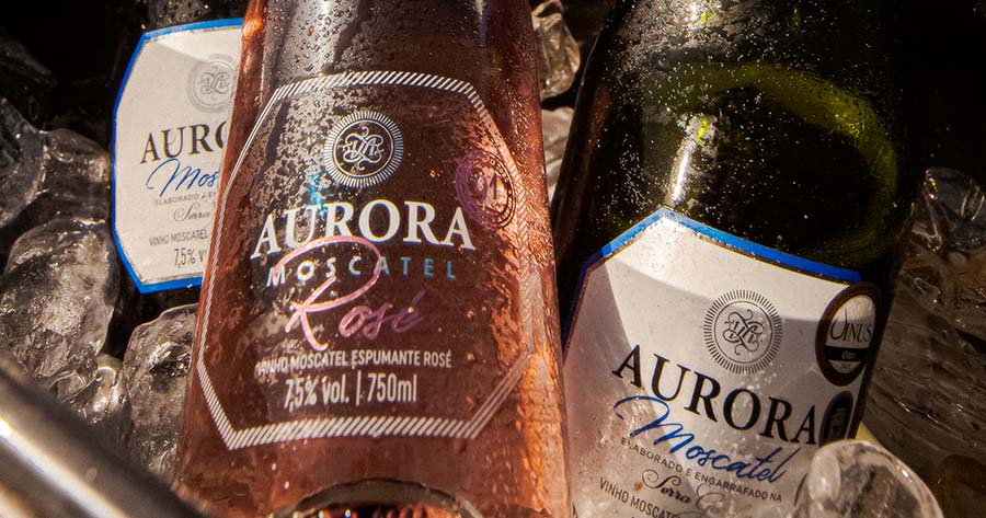 espumante brut ou moscatel